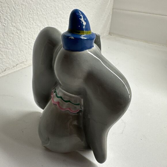 Vintage Walt Disney Porcelain Dumbo Figurine Gift Baby Room Decor - Picture 7 of 14